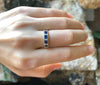 SJ1846 - Blue Sapphire with Diamond Ring Set in 18 Karat Gold Settings