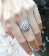 SJ2885 - Diamond Ring Set in 18 Karat White Gold Settings