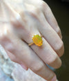 SJ1973 - Facetted Opal Ring Set in 18 Karat Gold Settings
