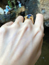 SJ6040 - Blue Sapphire Ring Set in 18 Karat Gold Settings