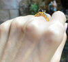 SJ1949 - Blue Sapphire with Diamond Ring Set in 18 Karat Gold Settings
