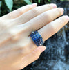 SJ6065 - Blue Sapphire with Diamond Ring Set in 18 Karat Gold Settings