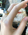SJ1408 - Blue Sapphire with Diamond Ring Set in 18 Karat Gold Settings