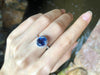 SJ1828 - GIA Certified 3cts Ceylon Blue Sapphire with Diamond Ring Set in Platinum