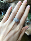 SJ1894 - Diamond Ring Set in 18 Karat White Gold Settings