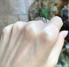 SJ1927 - Blue Sapphire with Diamond Ring Set in 18 Karat White Gold Settings