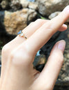 SJ1208 - Blue Sapphire with Diamond Ring Set in 18 Karat Gold Settings