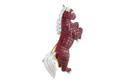 JPHorse - Invisible Setting Ruby, Blue Sapphire & Diamond Horse Brooch Set in 18 Karat Gold