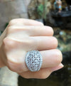 SJ1969 - Diamond Ring Set in 18 Karat White Gold Settings