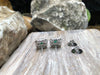 SJ1599 - Emerald with Diamond Earrings Set in 18 Karat White Gold Settings