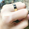 SJ1346 - Blue Sapphire with Diamond Ring Set in 18 Karat Gold Settings