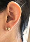 SJ6367 - Ruby & Diamond Elephant Earrings set in 18 Karat Gold Setting