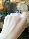 SJ1890 - Meteorite with Diamond Ring Set in 18 Karat White Gold Settings