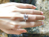 SJ1206 - Morganite with Diamond Ring Set in 18 Karat White Gold Settings