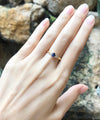 JR0460R - Blue Sapphire & Diamond Ring Set in 18 Karat Gold Setting
