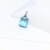 SJ2825 - Blue Topaz and Diamond Pendant Set in 18 Karat White Gold Settings