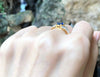 SJ1326 - Blue Sapphire with Diamond Ring Set in 18 Karat Gold Settings