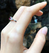 SJ1437 - Ruby with Diamond Ring Set in 18 Karat White Gold Settings