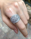 SJ1969 - Diamond Ring Set in 18 Karat White Gold Settings
