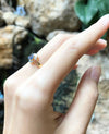 SJ1326 - Blue Sapphire with Diamond Ring Set in 18 Karat Gold Settings