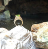 SJ3105 - Peridot, Pink Sapphire with Diamond Ring Set in 18 Karat Gold Settings