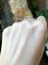SJ1867 - Yellow Sapphire Ring Set in Platinum 950 Settings