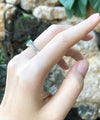 SJ1210 - Emerald with Diamond Ring Set in 18 Karat White Gold Settings