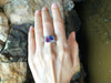 SJ2174 - Blue Sapphire, Pink Sapphire with Diamond Ring in 18 Karat White Gold Settings