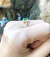 SJ1211 - Emerald with Diamond Ring Set in 18 Karat Gold Settings