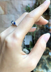 SJ1927 - Blue Sapphire with Diamond Ring Set in 18 Karat White Gold Settings
