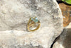 SJ1900 - Aquamarine Ring Set in 18 Karat Gold Settings