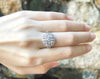 SJ2885 - Diamond Ring Set in 18 Karat White Gold Settings