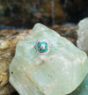 SJ2587 - Emerald with Diamond Ring Set in 18 Karat White Gold Settings