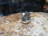 SJ2046 - Tsavorite with Pink Sapphire Sea Shell Ring Set in 18 Karat White Gold
