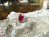 SJ1874 - Ruby with Diamond Ring Set in 18 Karat Gold Settings