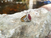 SJ1874 - Ruby with Diamond Ring Set in 18 Karat Gold Settings