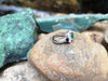 SJ2048 - Emerald with Blue Sapphire and Diamond Ring Set in Platinum 900 Settings