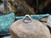SJ2048 - Emerald with Blue Sapphire and Diamond Ring Set in Platinum 900 Settings