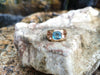SJ2153 - Carved Aquamarine with Morganite Ring Set in 18 Karat Gold Settings