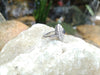 SJ6080 - Blue Sapphire with Diamond Ring Set in 18 Karat White Gold Settings