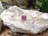 SJ6233 - Cabochon Ruby with Diamond Ring Set in 18 Karat White Gold Settings