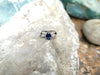 SJ2157 - Blue Sapphire with Diamond Ring Set in 18 Karat White Gold Settings