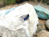 SJ2238 - Blue Sapphire with Diamond Ring Set in 18 Karat White Gold Settings