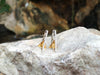 SJ1766 - Diamond Kavant & Sharart GeoArt Earrings Set in 18K Gold/White Gold
