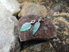 SJ6213 - Carve Jade with Diamond Leaf Earrings Set in 18 Karat White Gold Settings