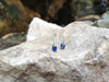 SJ6036 - Blue Sapphire Earrings Set in 18 Karat White Gold Settings