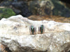 SJ2109 - Green Sapphire with Diamond Earrings Set in 18 Karat Rose Gold Settings
