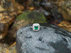 SJ6219 - Emerald with Diamond Ring Set in 18 Karat White Gold Settings
