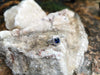 SJ6087 - Blue Sapphire with Diamond Ring Set in 18 Karat White Gold Settings