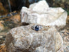 SJ2130 - Blue Sapphire with Diamond Ring Set in 18 Karat White Gold Settings
